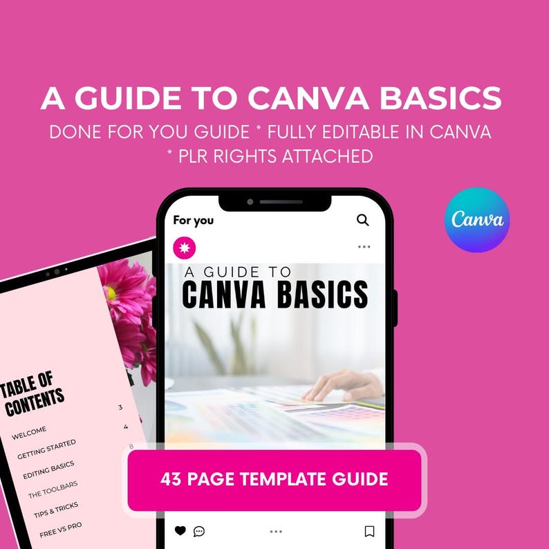 Guide to Canva Basics - Etsy