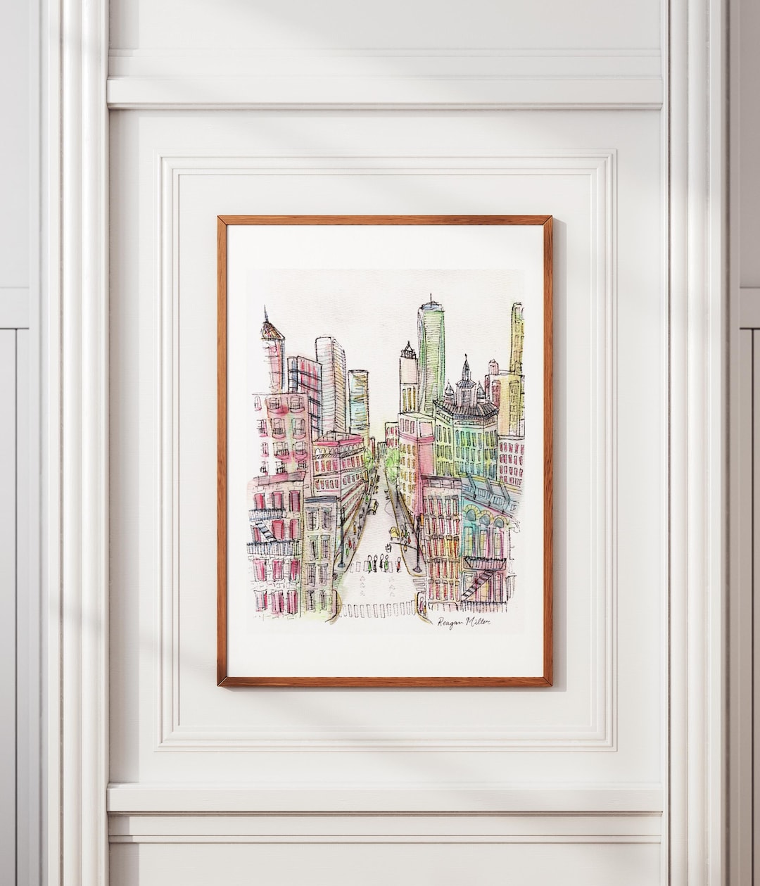 New York City Watercolor Art Print - Etsy
