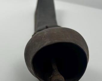 Vintage Cow Bell | German Farmhouse Kuhglocke Decor, Antique Collectible