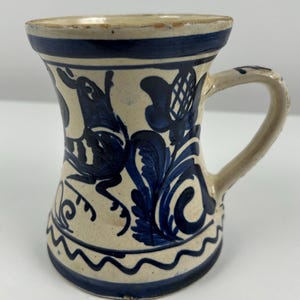 Cruche Style Delft Bleu Blanc Vintage 13cm | Pichet Céramique Bleu Cobalt