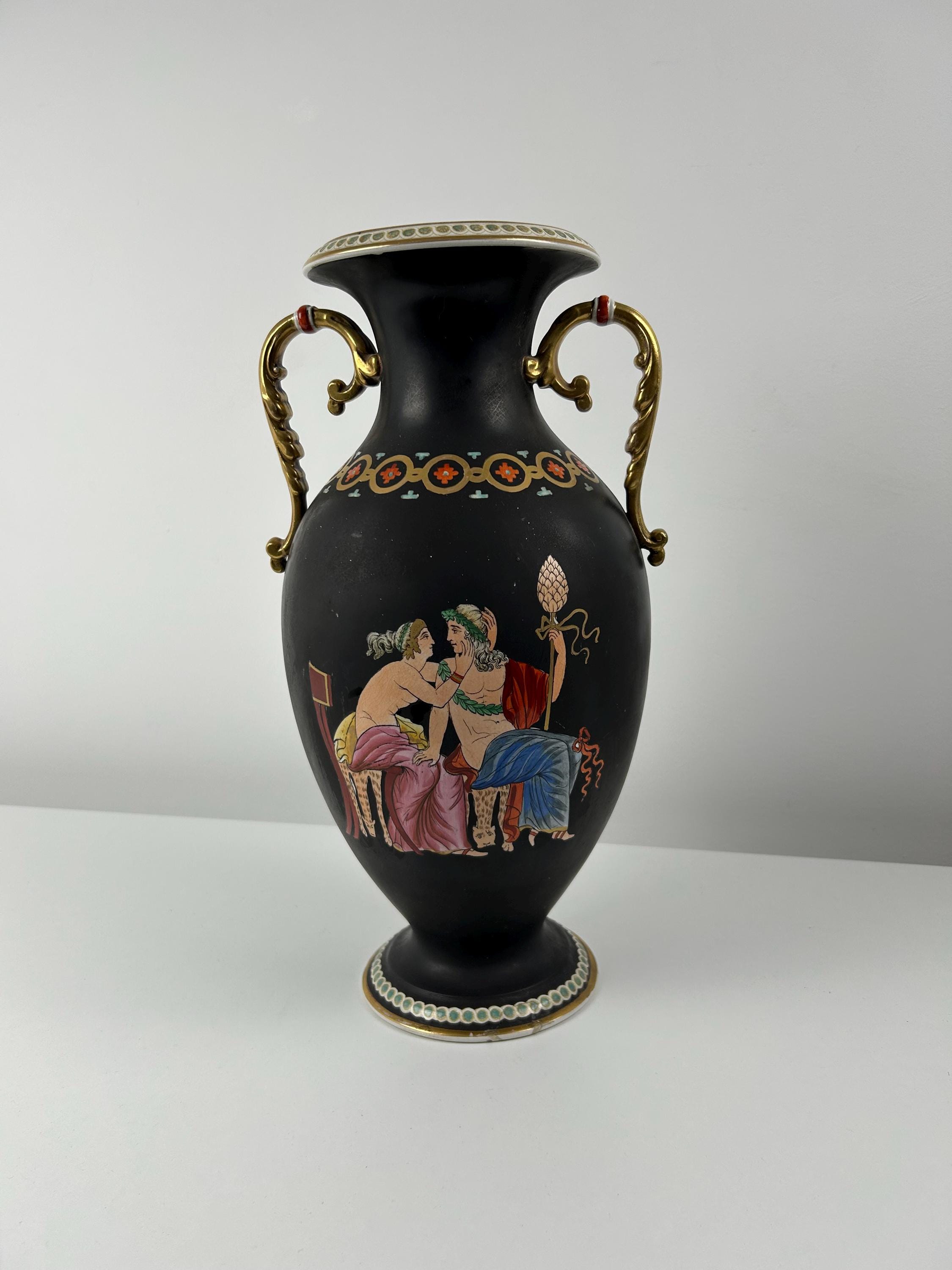 Antike Amphora im klassizistischen Stil  retro Vasen alt vintage Dekoration Wohnzimmer Sammlungswürdig