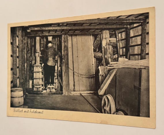 Antike Bergbau Postkarte um 1900-1920