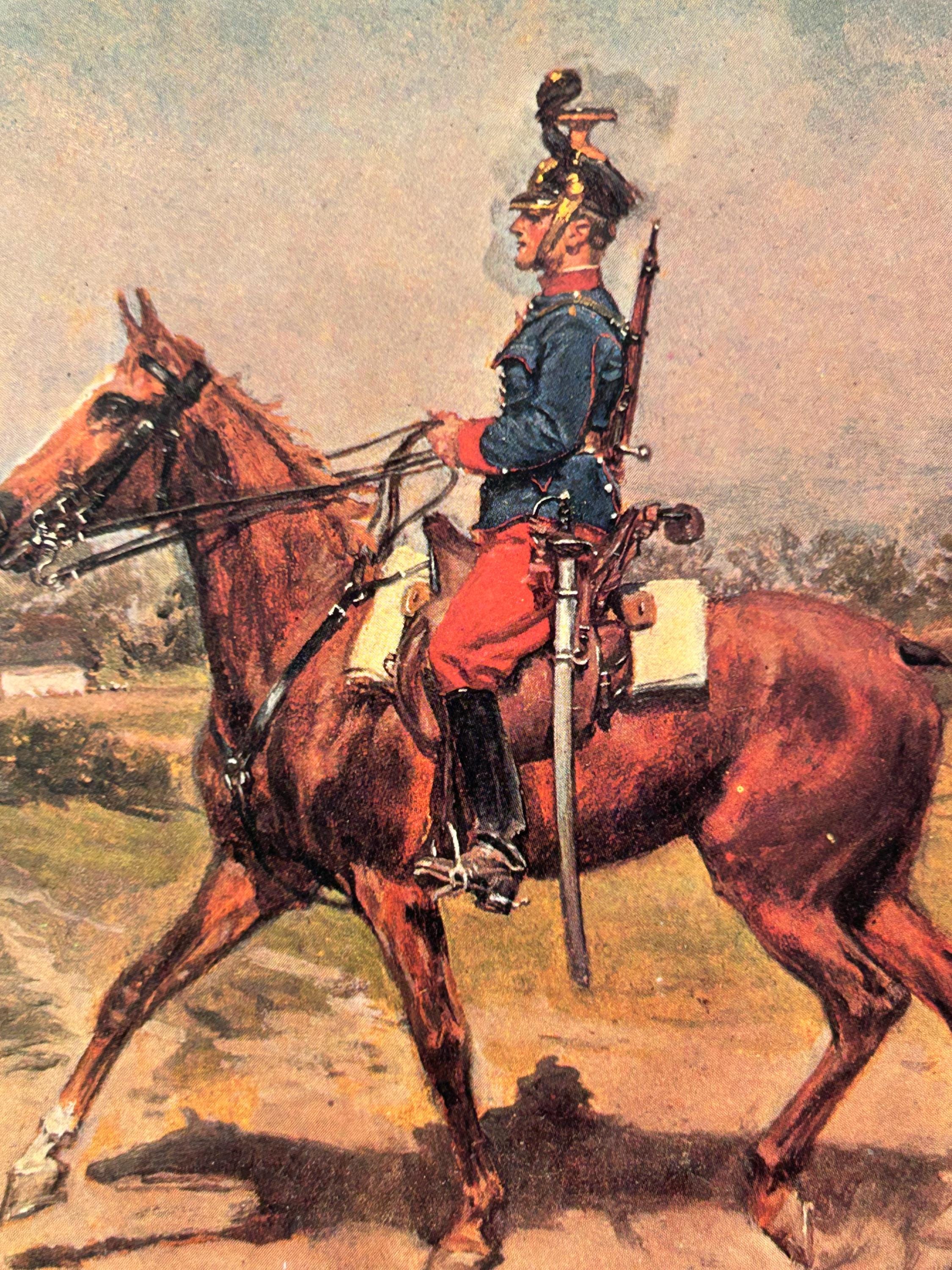 Postkarte Ulane vintage Karten Künstlerkarte Ansichtskarte retro Postkartensammlung Sammler Ansichtskarten Sammlung