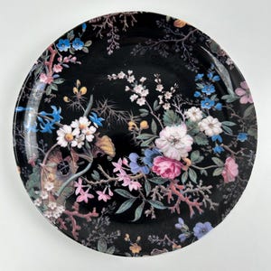 Maxwell & Williams Black Cashmere Midnight Blossom China retro plate old vintage plate