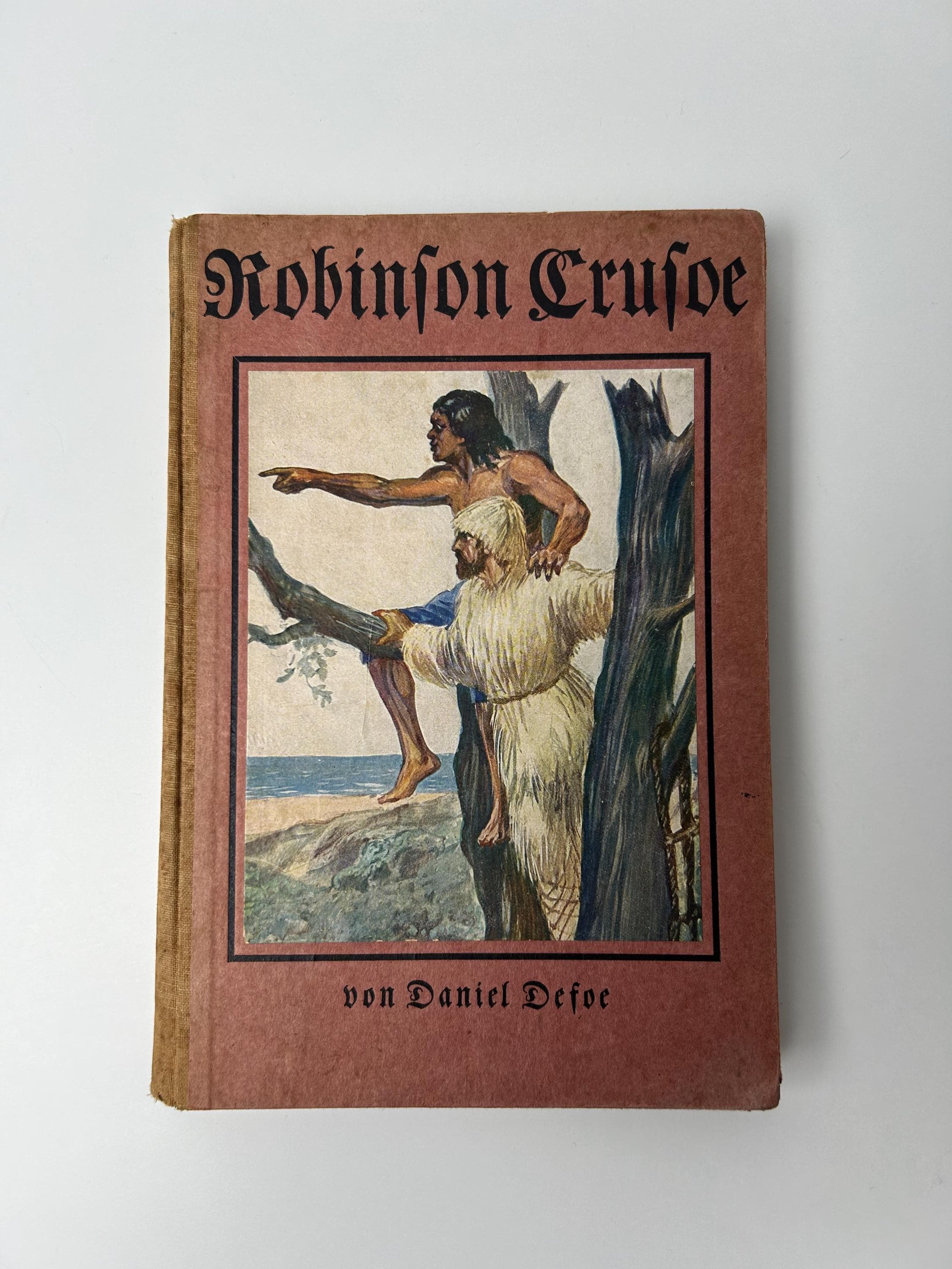 Buch vintage Robinson Crusoe von Daniel Defoe 1926 Leipziger Graphische Werke antike Bücher Buchsammlung lesenswertes antikes Buchsammler