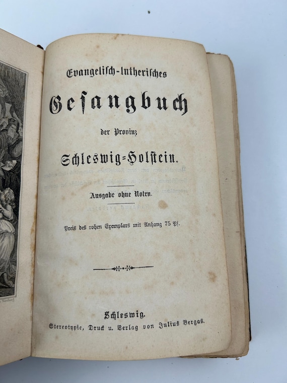 1883 Evangelisch-Lutherisches Gesangbuch Schleswig-Holstein