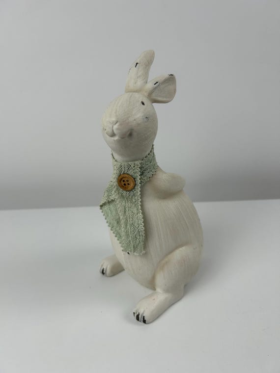 Osterhase Weiß Vintage 25cm