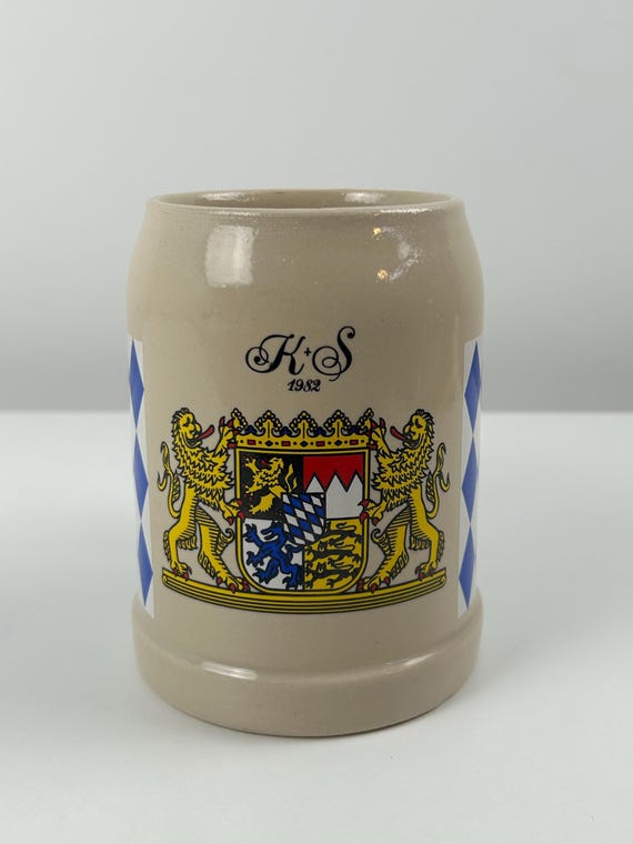 Bayerischer Bierkrug Vintage Maßkrug Rastal 1982