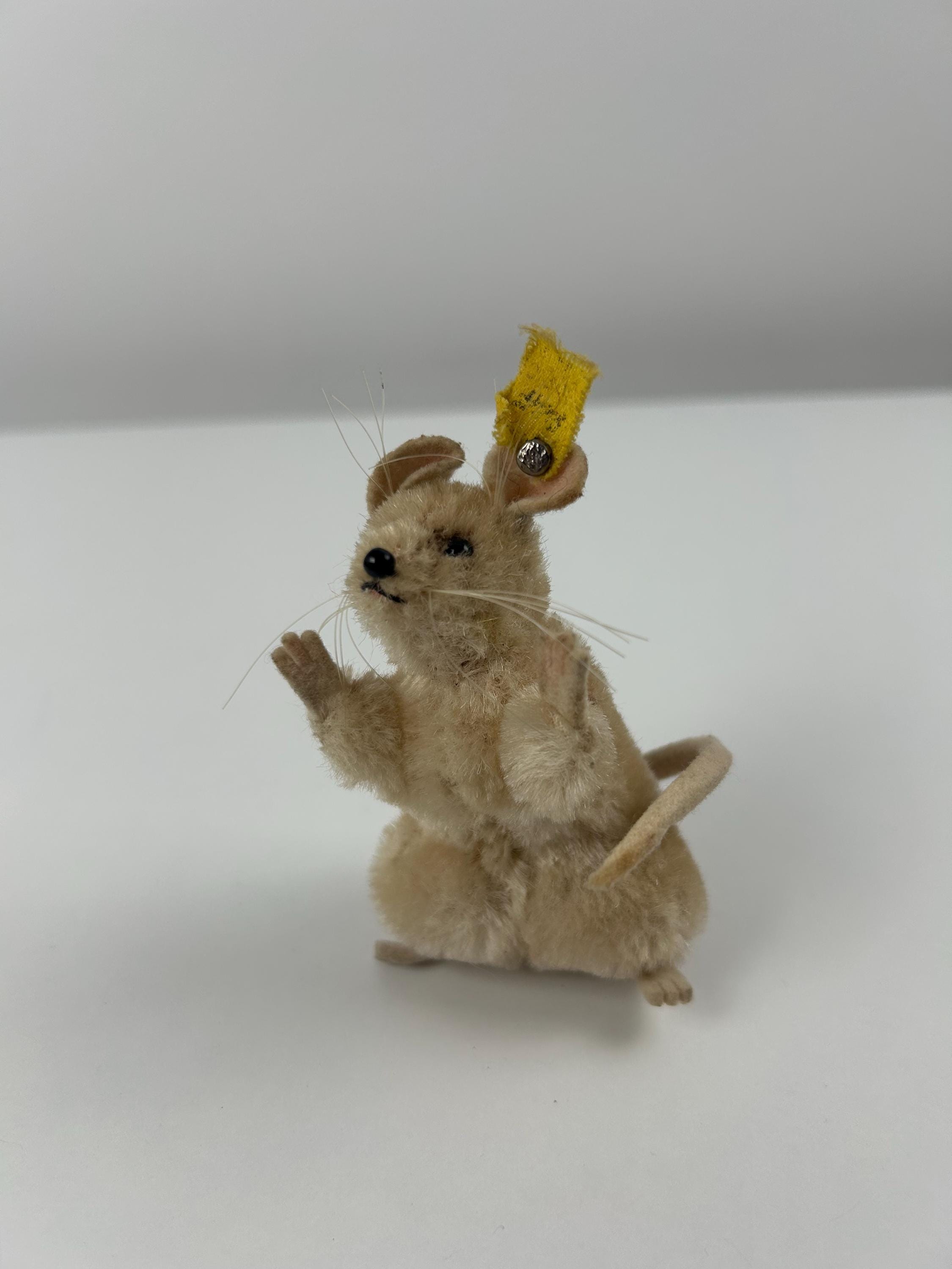 Steiff vintage Maus ca 10 cm Stofftier altes Plüschtier Sammler Dekoration Sammlerobjekt Einrichtung Deko Kuscheltier Spielzeugsammlung alt