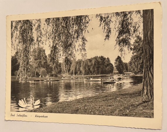 Bad Salzuflen Echtfoto Postkarte 1950er
