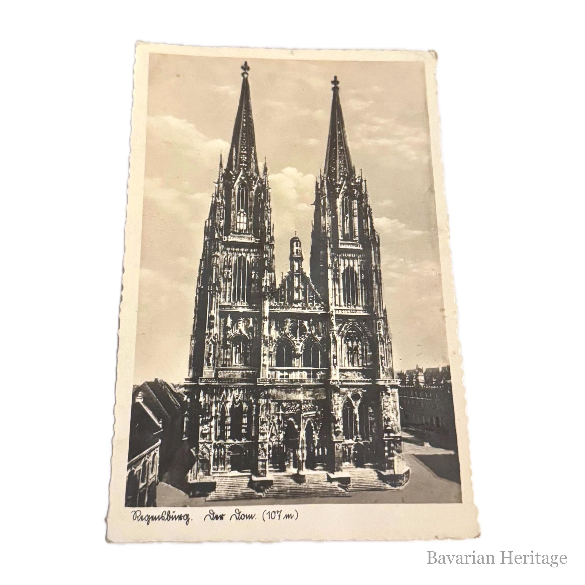 Carte Postale Cathédrale de Ratisbonne 1930s-40s