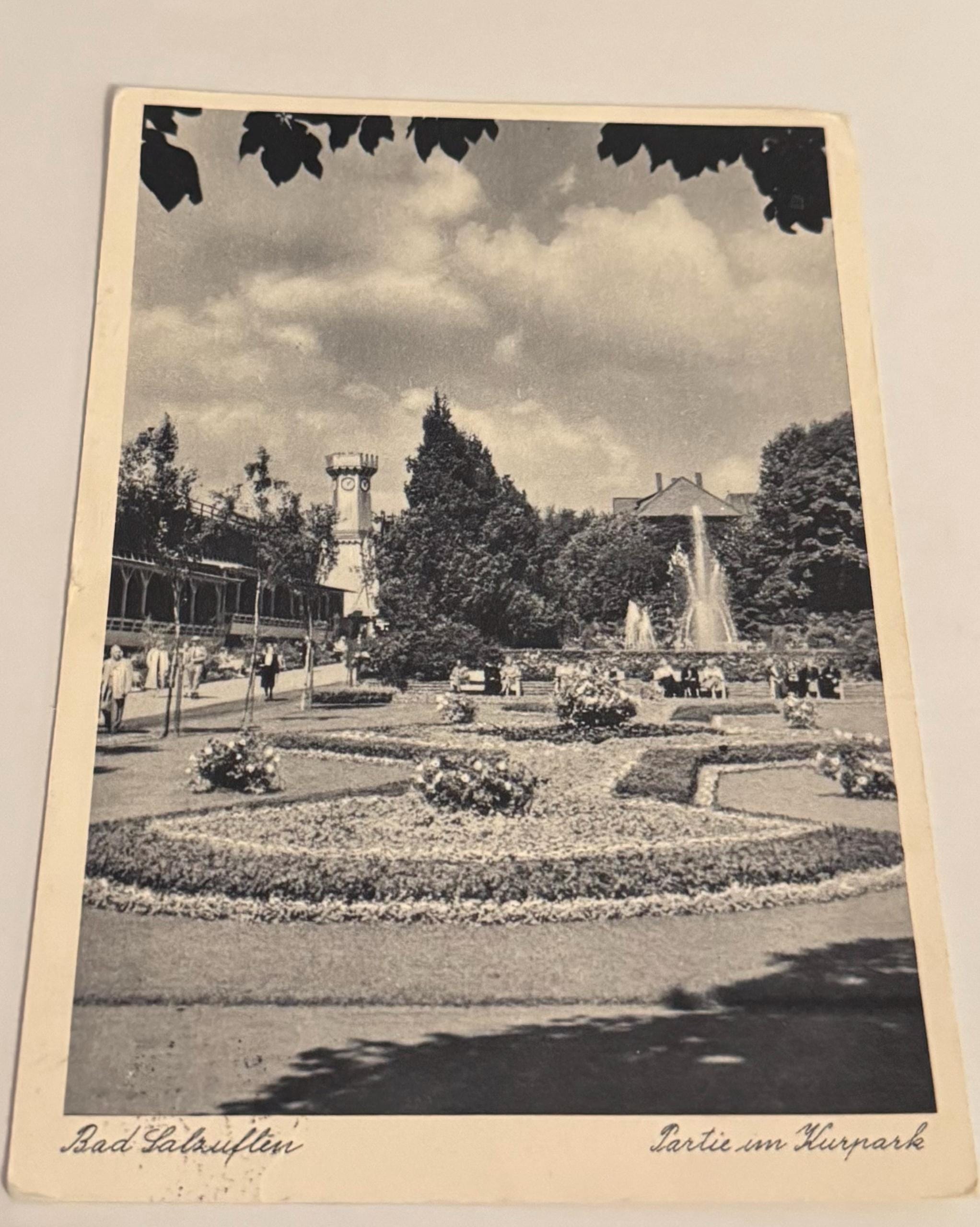 Postkarte Bad Salzuflen vintage Postkarte Künstlerkarte alt Ansichtskarte Sammler Karten Sammlung retro Postkartensammlung thrift