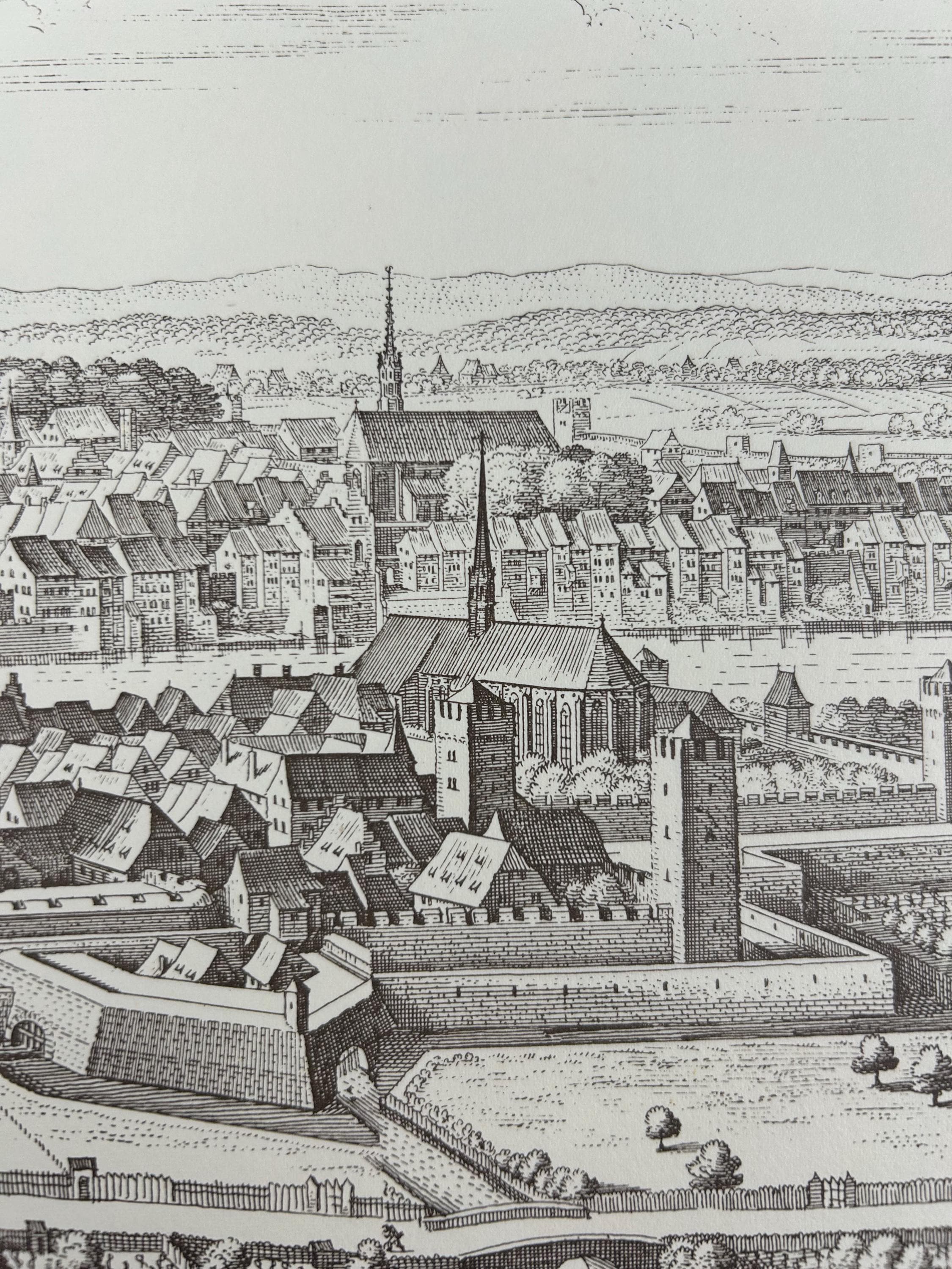 Basel Stadtplan vintage | Antike Landkarte Wanddeko Historisches Bild Wohnzimmer Dekoration Landkarte alt  86x30 cm