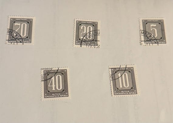 Dienstmarken Set DDR Gestempelt