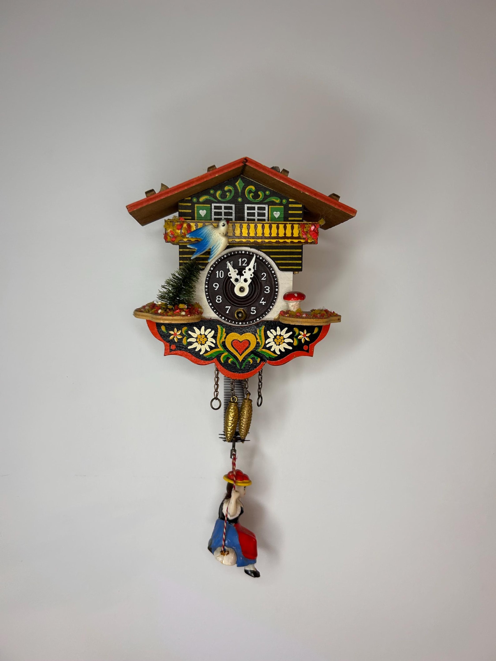 Cuckoo clock vintage wall clock country house old