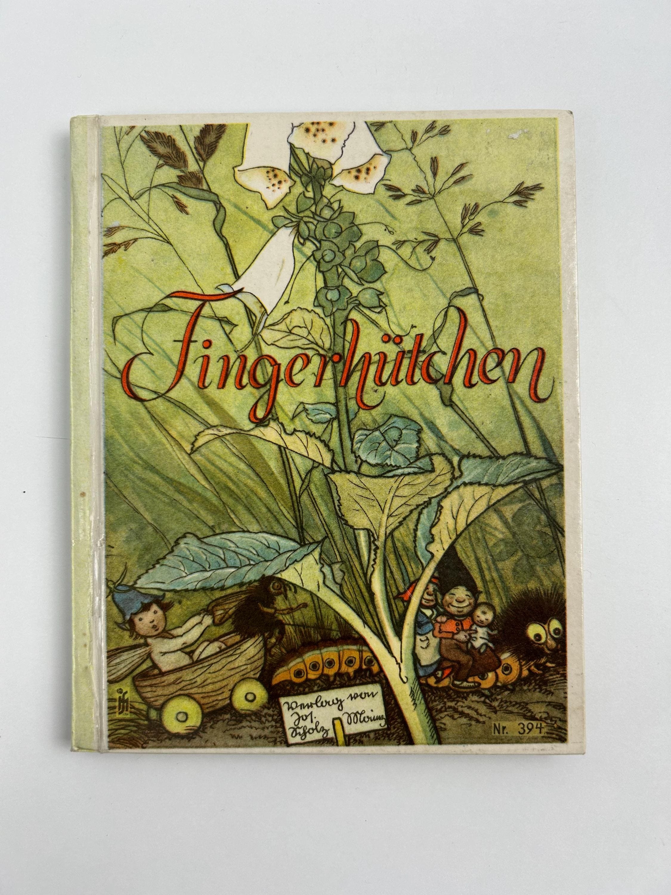 Vintage Buch Fingerhütchen Buchsammler Antiquariat retro Kinderbücher nostalgisch Bücherfreund altes Kinderbuch Bibliophile