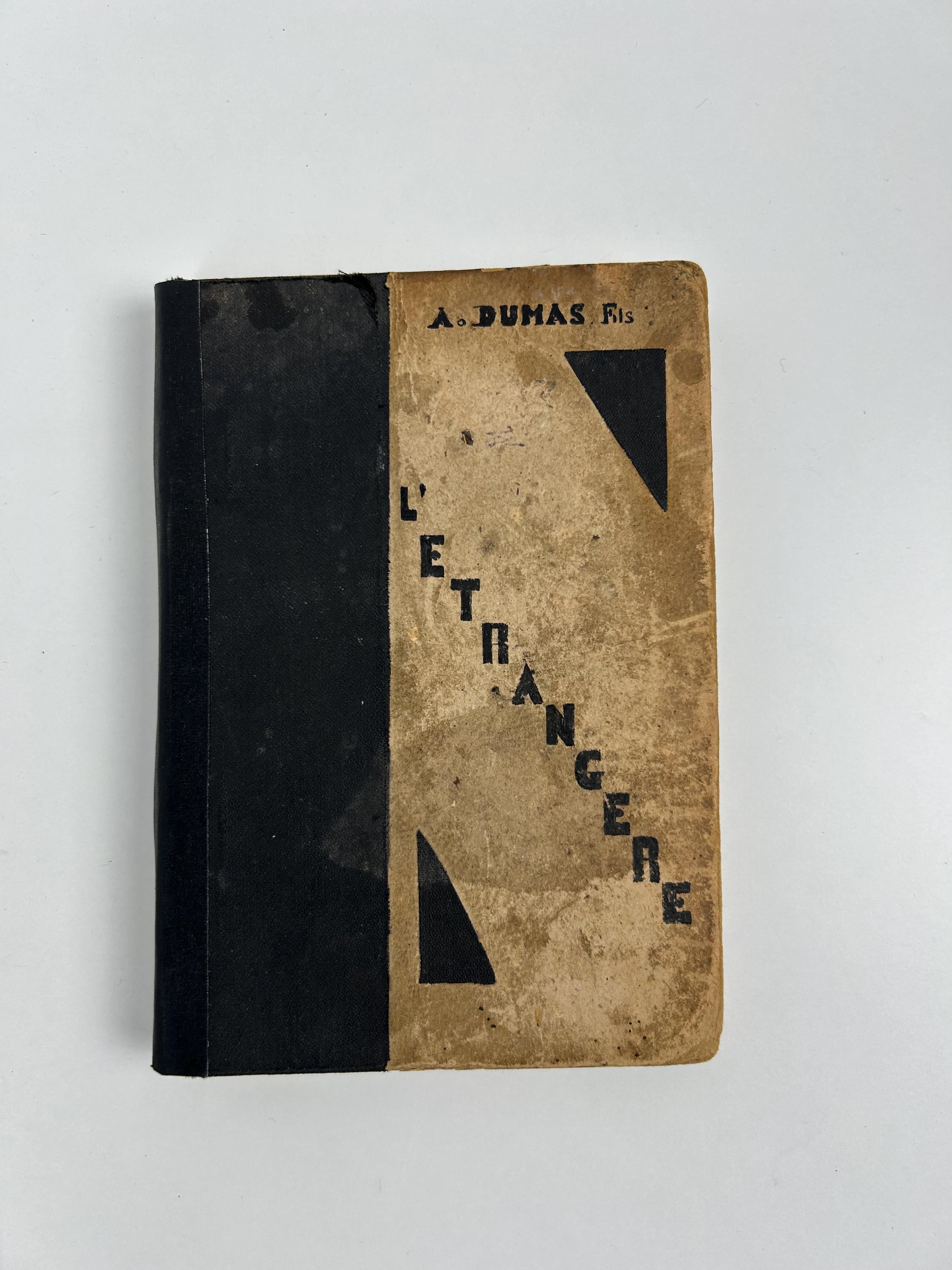 Buch vintage A. Dumas fils: L'ÉTRANGÈRE | Paris 1895 | Dt. Zensurstempel | Art-Deco-Stil Einband Büchersammlung antik Sammlerbuch Antikbuch