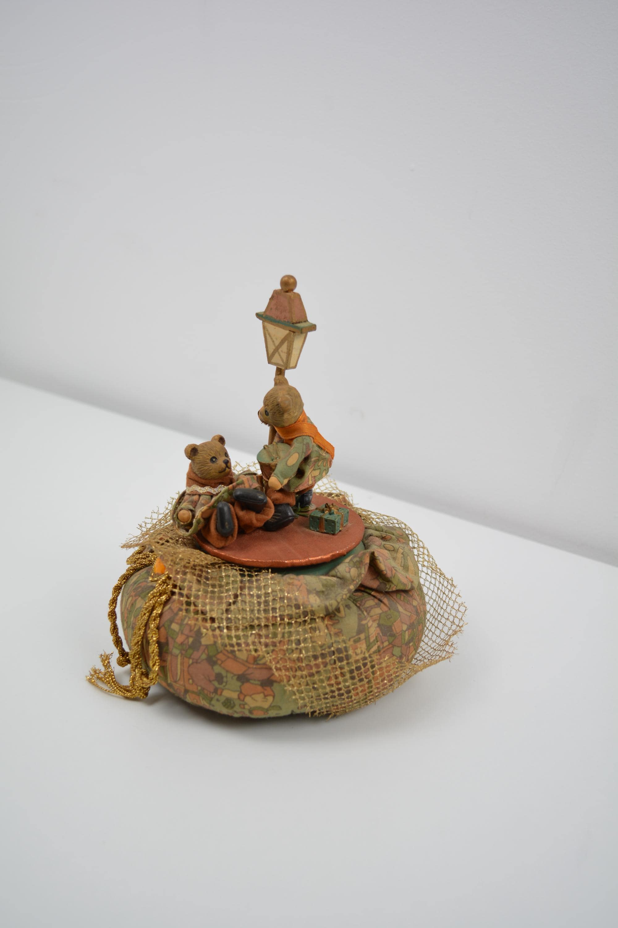 Spieluhr Bären vintage für Sammlung thrift Spieluhr retro Musikbox Mertens Geschenk