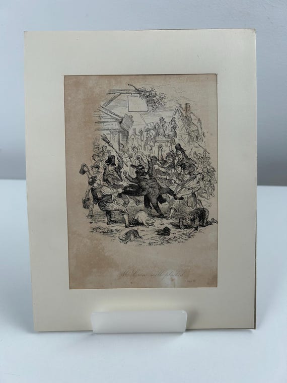 1841 Phiz Illustration ’Mr. Crow Well Plucked’