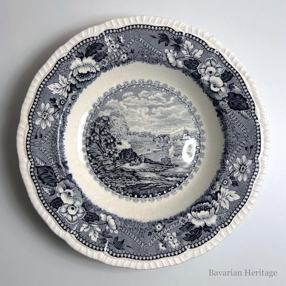 Piatto fondo Bristol Pottery St Vincent's Rocks 23 cm