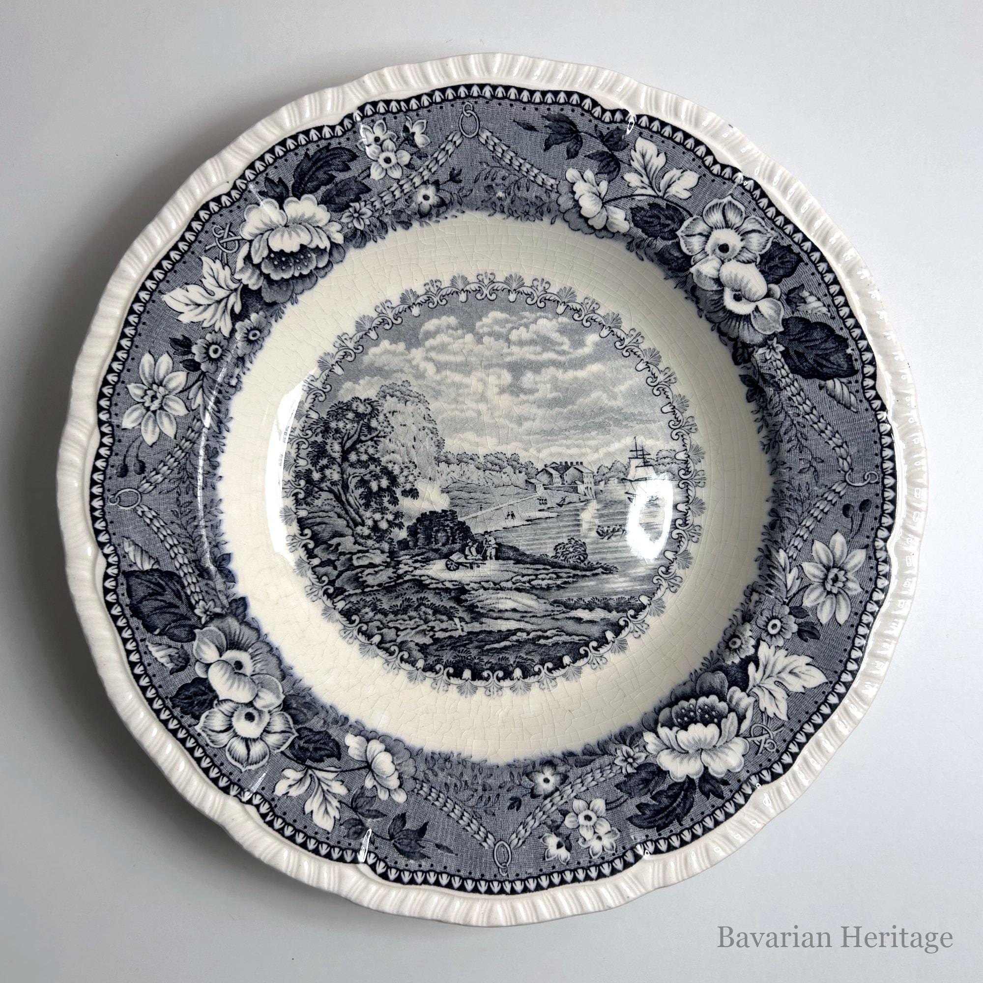 Piatto fondo Bristol Pottery St Vincent's Rocks 23 cm