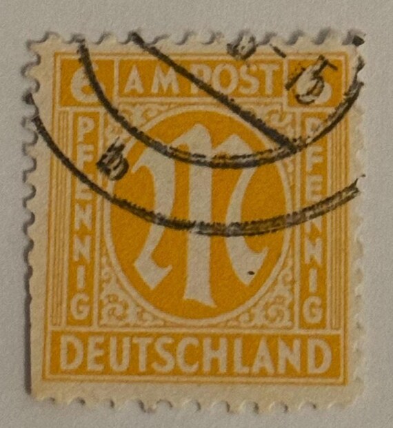Briefmarke 1945 AM Post Deutschland