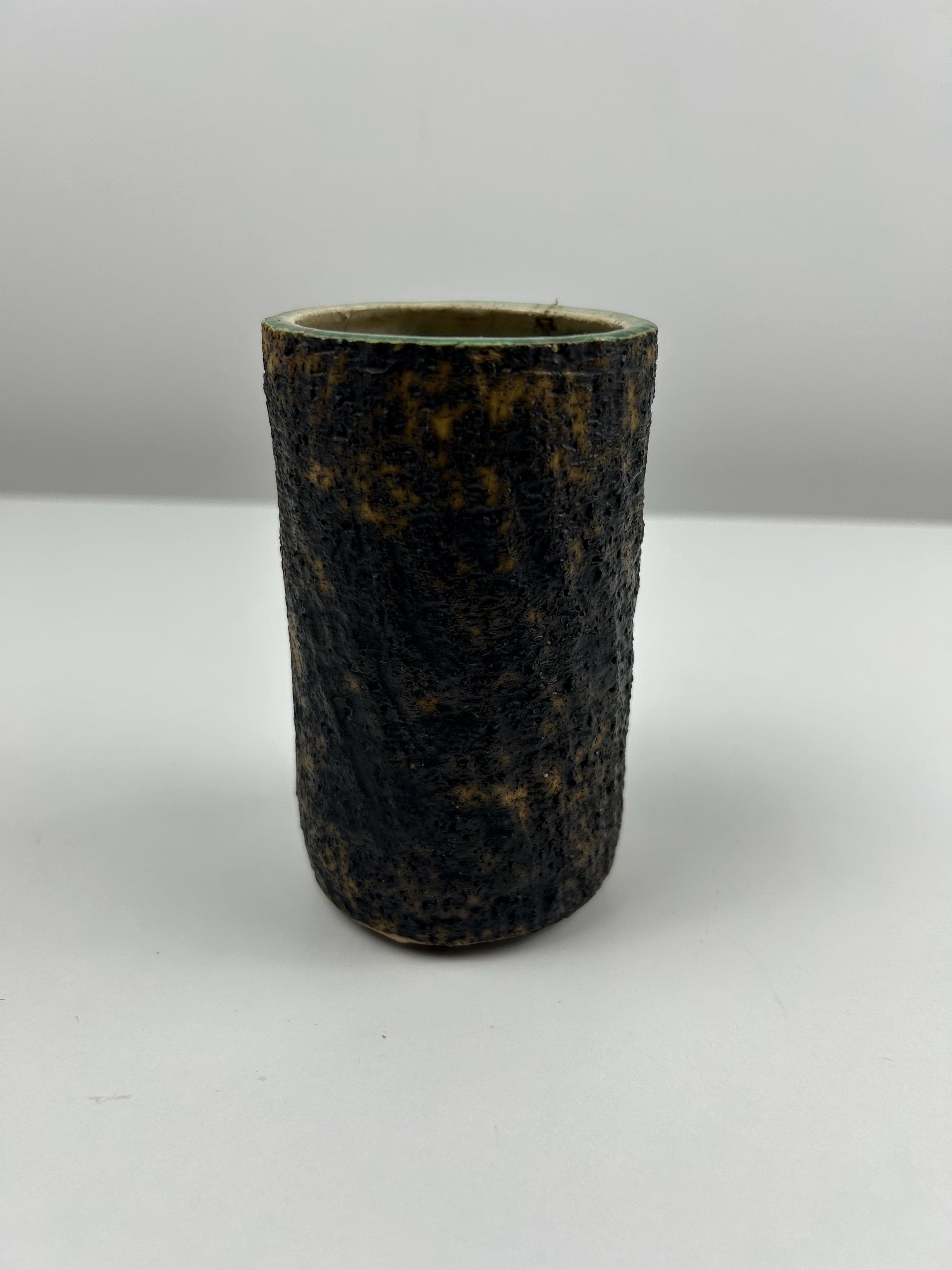 Vase Höhe 11cm 4,33in fat lava design 4/11 Dekoration midcentury Einrichtung braun Deko