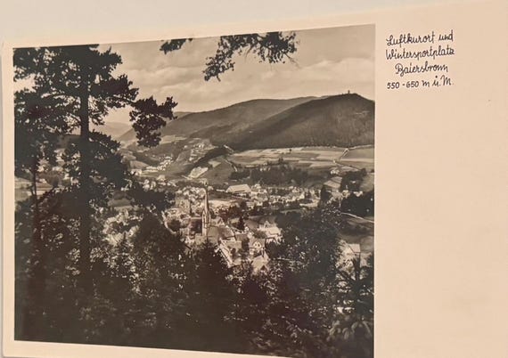 Postkarte Baiersbronn Wintersportplatz Künstlerkarte