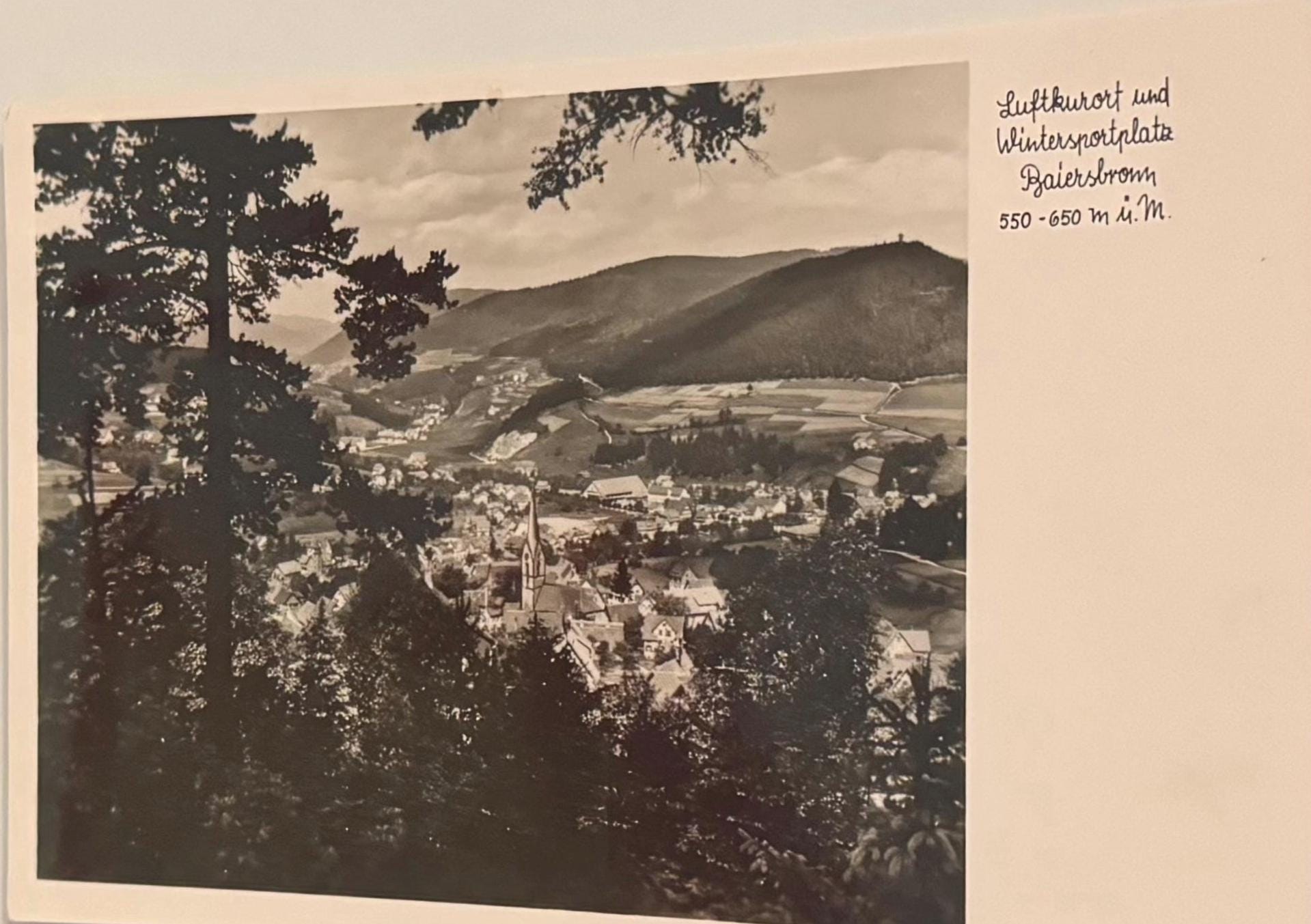 Postkarte Baiersbronn Wintersportplatz Künstlerkarte Ansichtskarte Sammler KartenSammlung retro Postkartensammlung thrift Postkarten