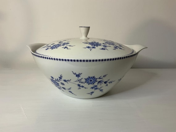 Zwiebelmuster Porzellan Suppenterrine Vintage