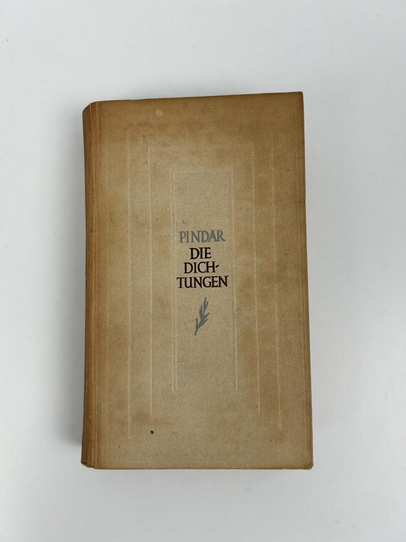 Buch Vintage Pindar Die Dichtungen 1942