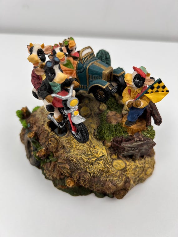 Spieluhr Country Western Vintage Enten Motorrad
