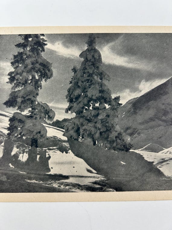 Vintage Alpspitze Garmisch Postkarte