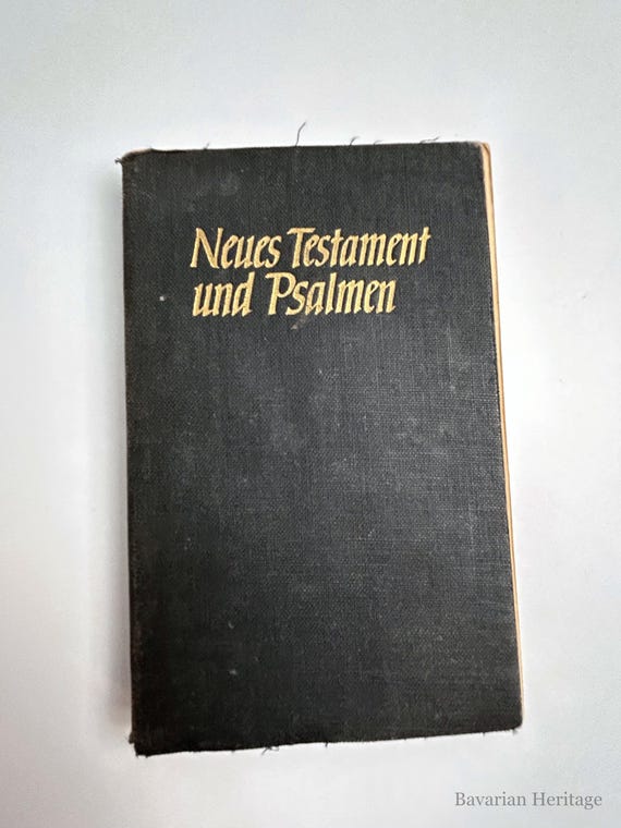 Neues Testament und Psalmen mit Palästina Karten Fraktur