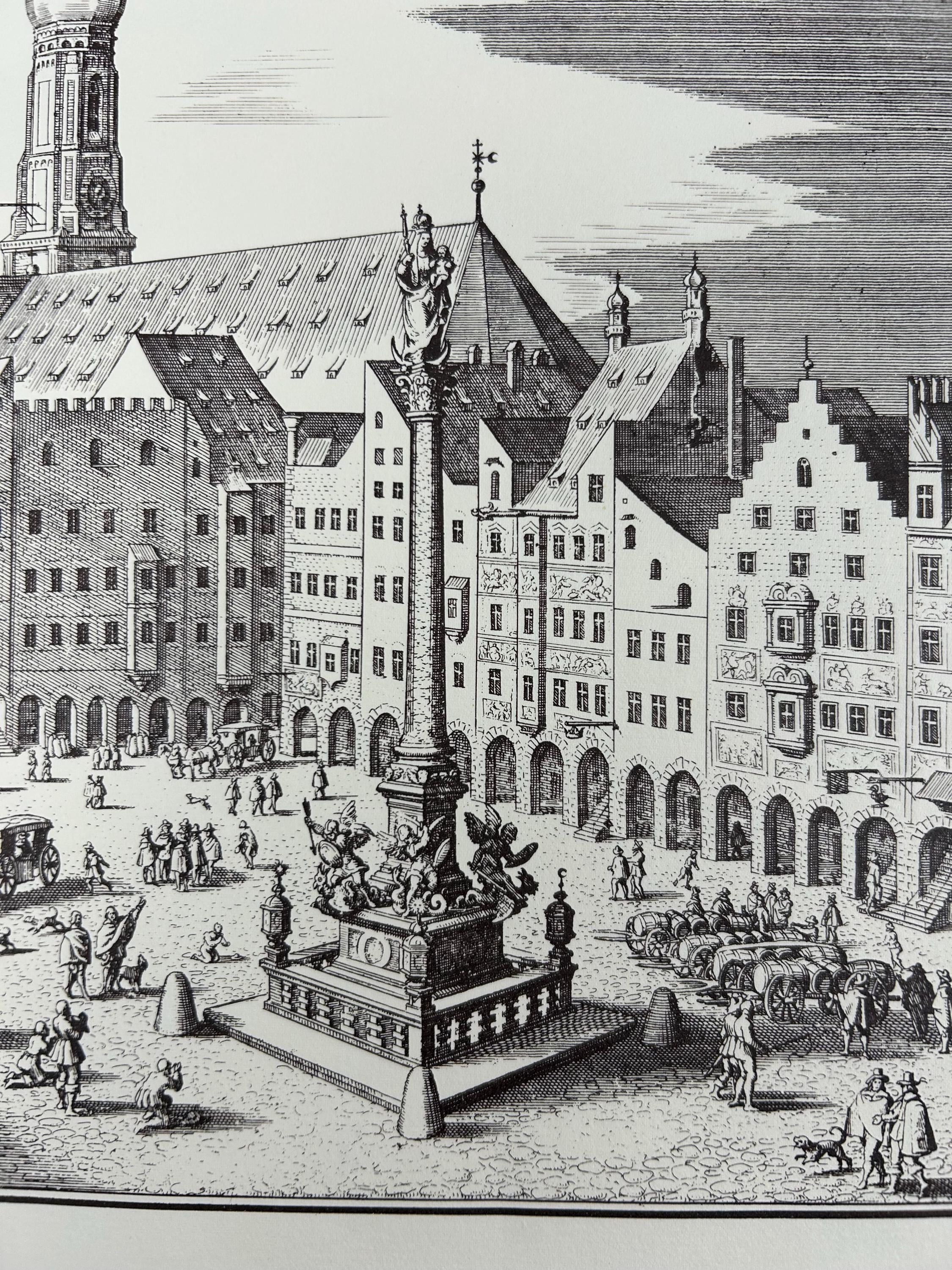 München Stadtplan vintage  43x30 cm 16,92x11,81 in Dekoration alt Wohndekoration Bild vintage Wand thrift Landkarte Einrichtung Wohnen alt