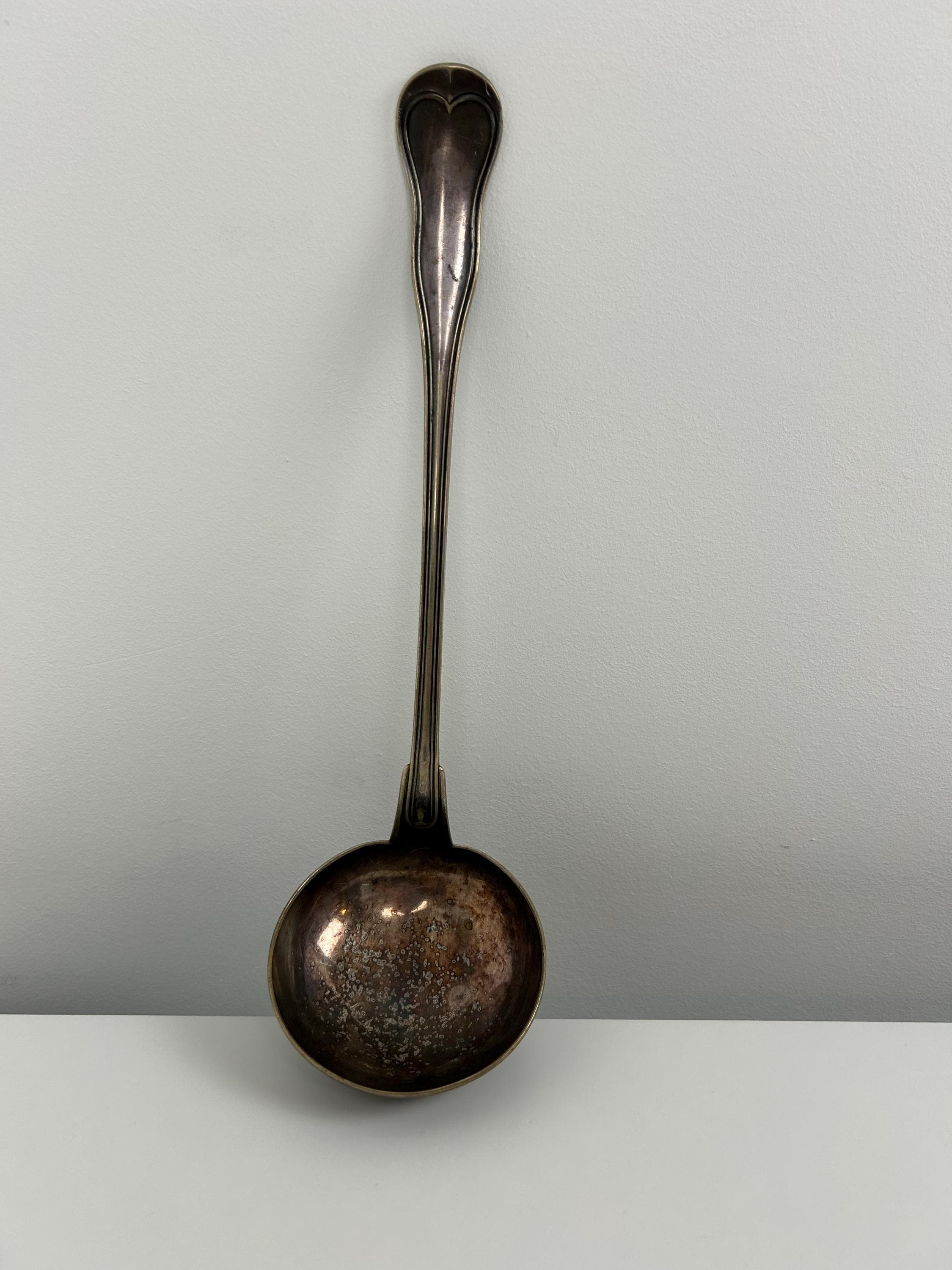 Suppenkelle Suppenlöffel antik "HH" 33 cm 12,99 in