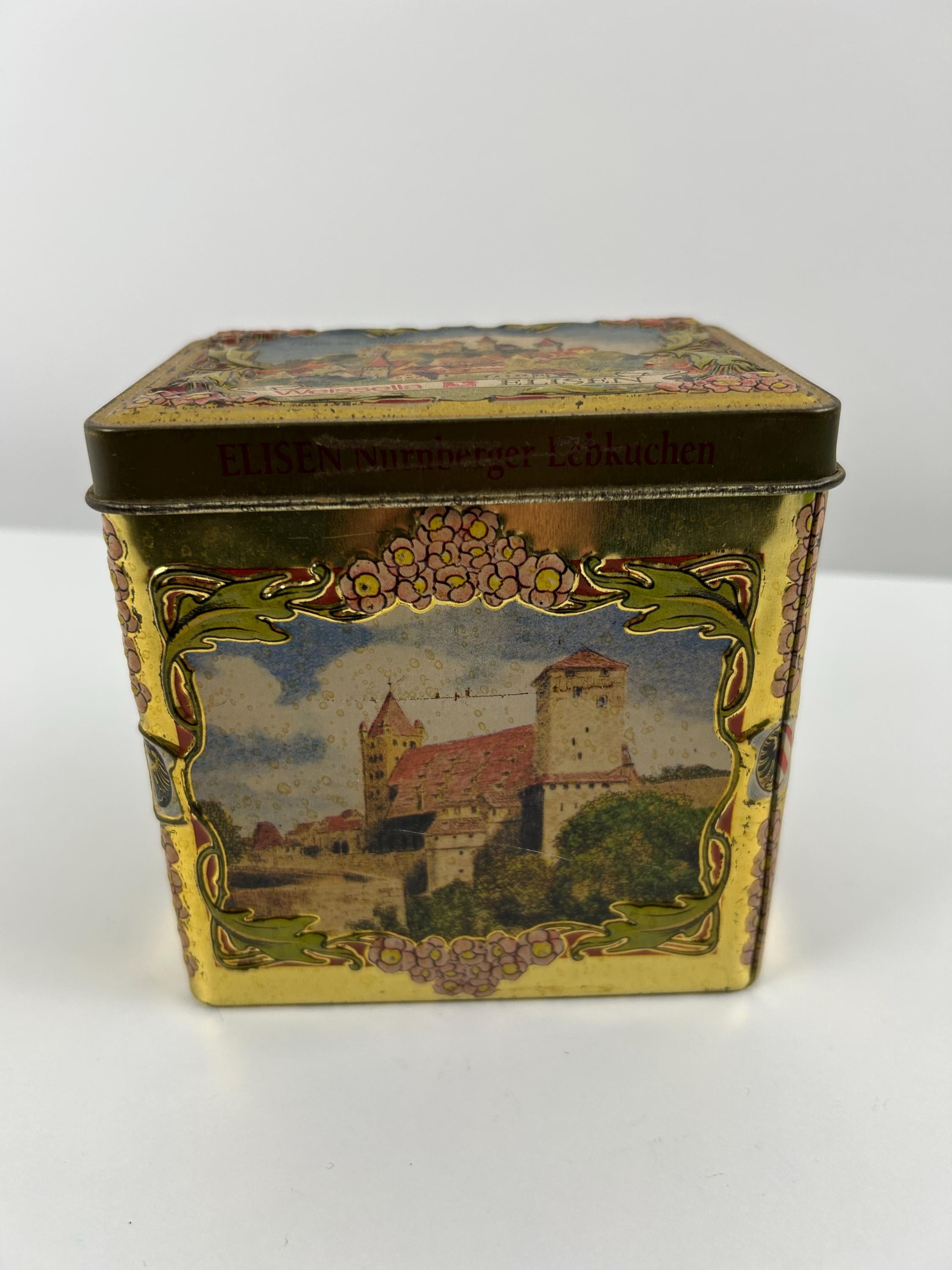 Spieldose vintage Weissella Elisen Nürnberg Dekoration Weihnachten Einrichtung Plätzchendose Sammler Dosensammlung Dosensammler Geschenk alt