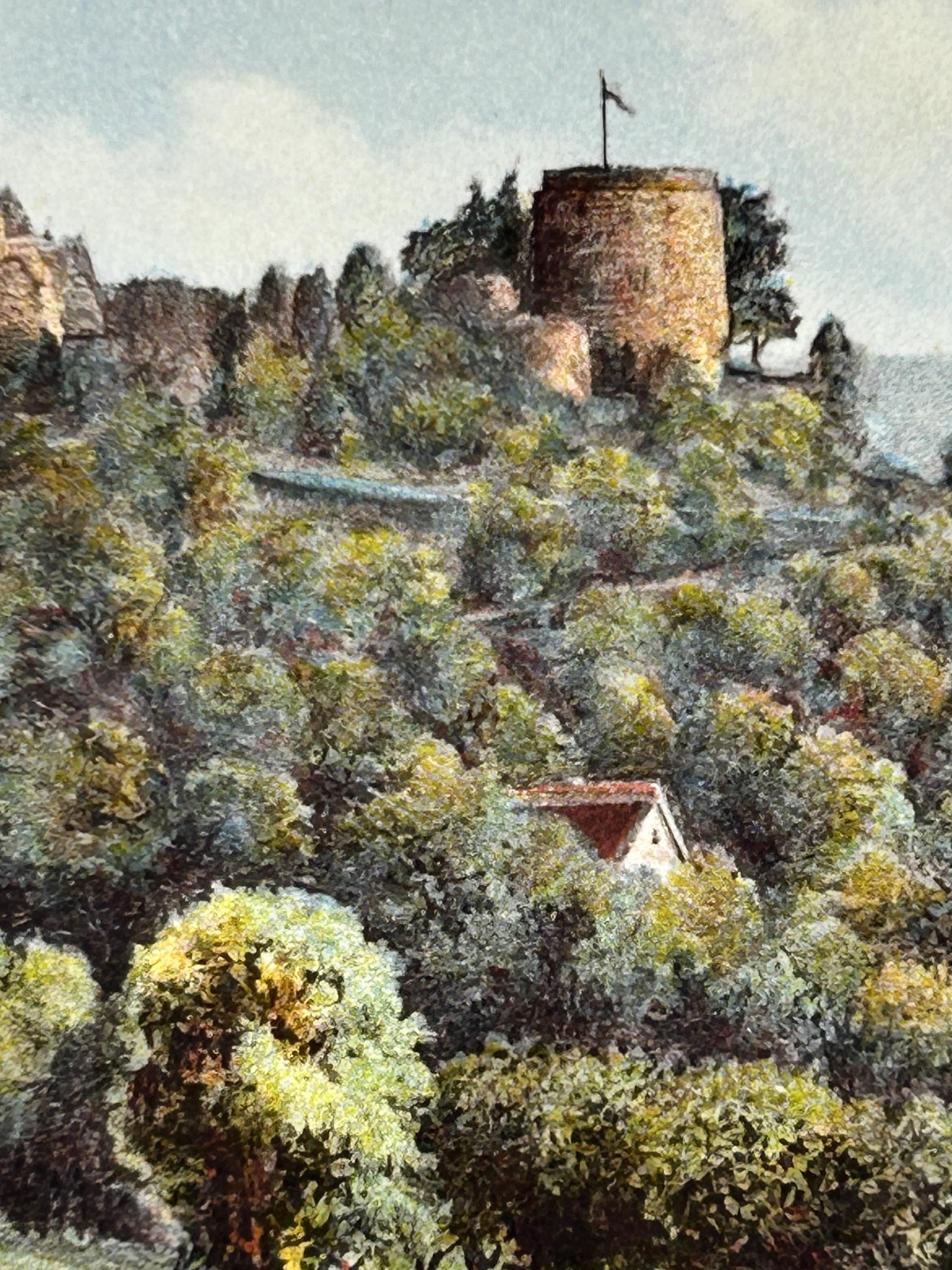 Postkarte vintage Bad Kissingen Bodenlaube Künstlerkarte Ansichtskarte Sammler KartenSammlung retro Postkartensammlung thrift Postkarten alt