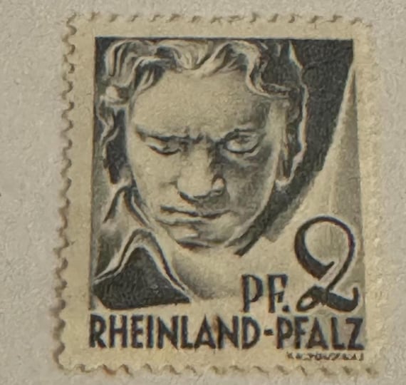 1947 Ludwig van Beethoven Briefmarke