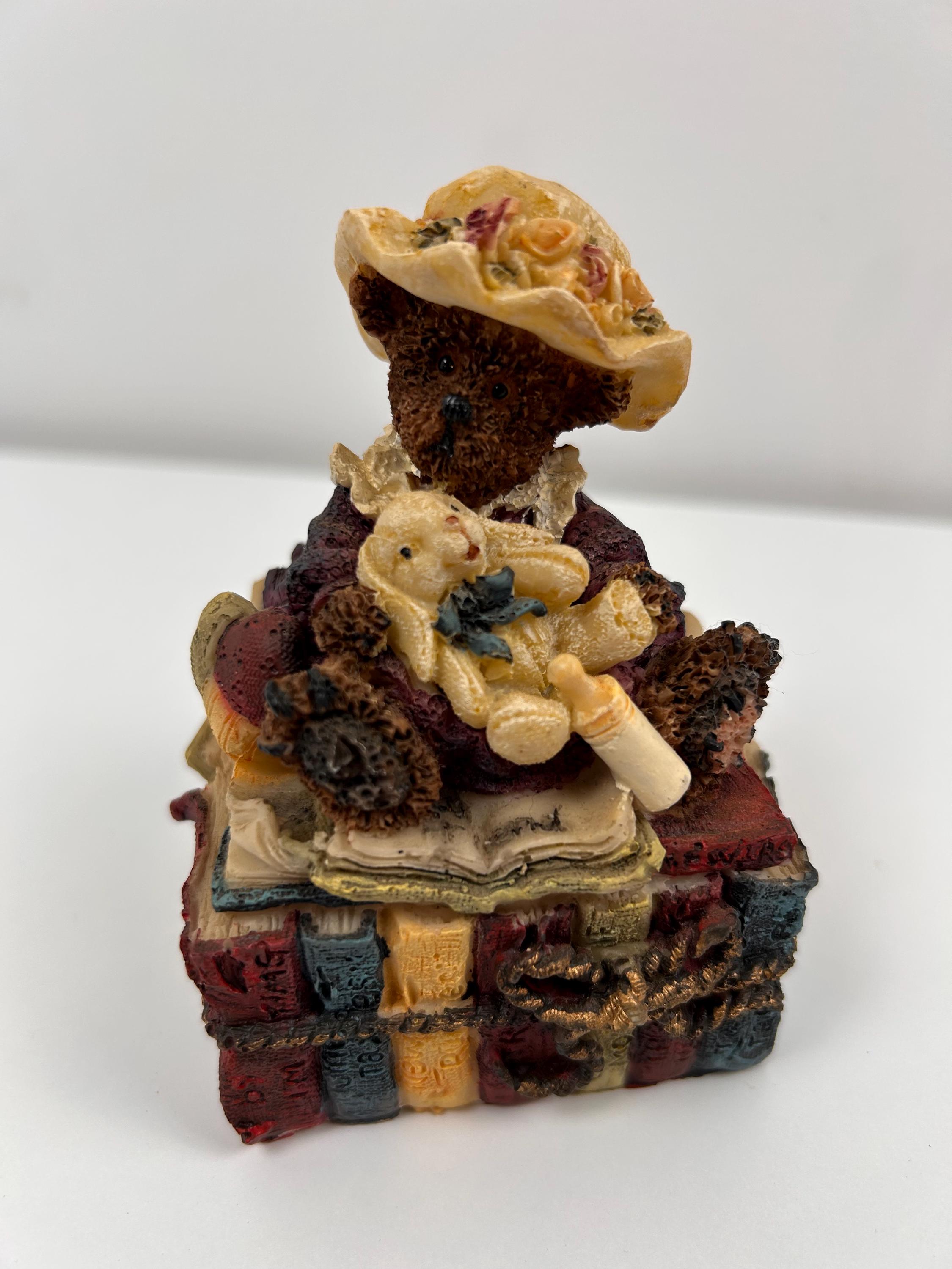 Spieluhr Bärin vintage für Sammlung thrift Spieluhr retro Musikbox Geschenk