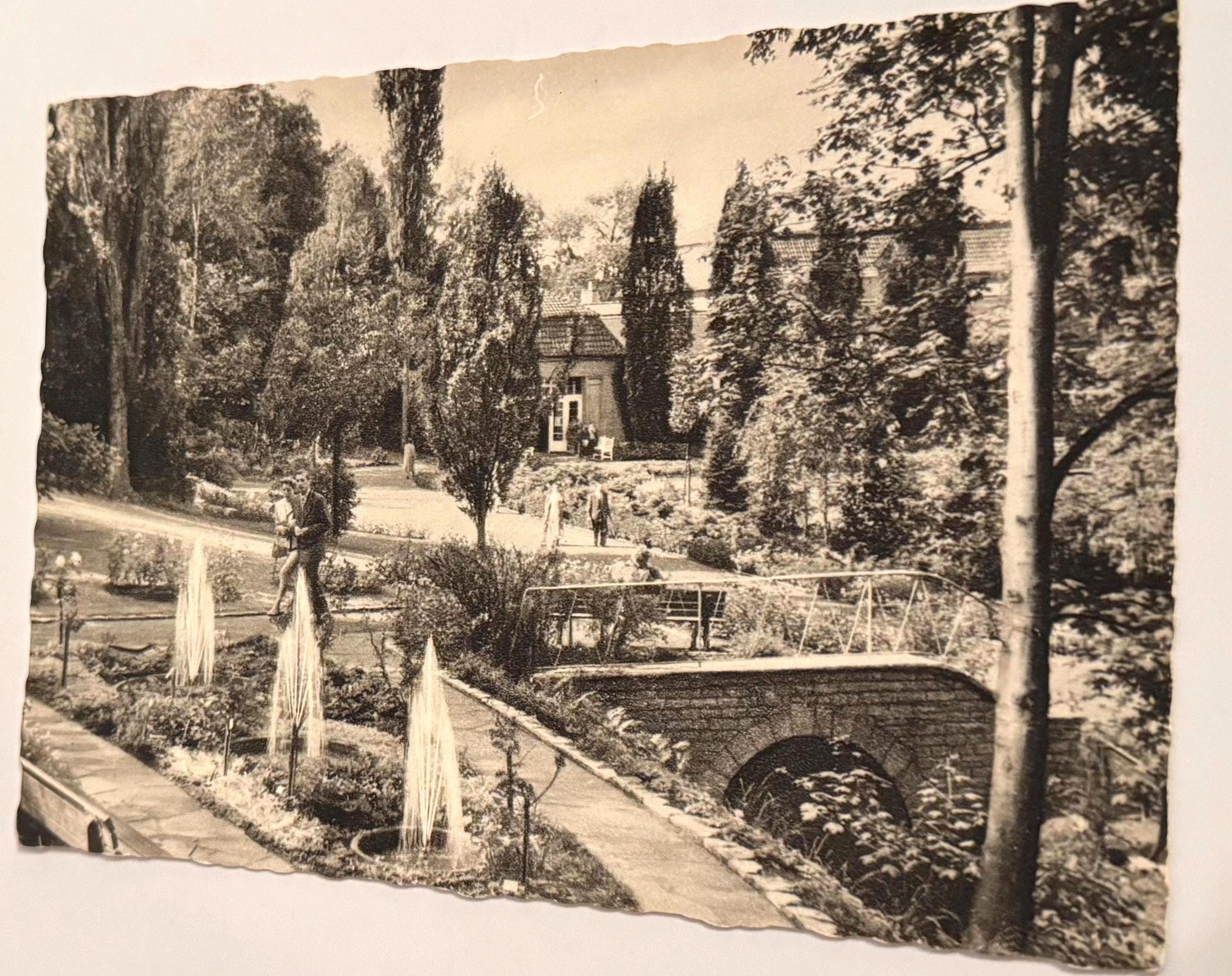 Postkarte Bad Salzuflen Postcard vintage Postkarte Künstlerkarte alt Ansichtskarte Sammler Karten Sammlung retro Postkartensammlung