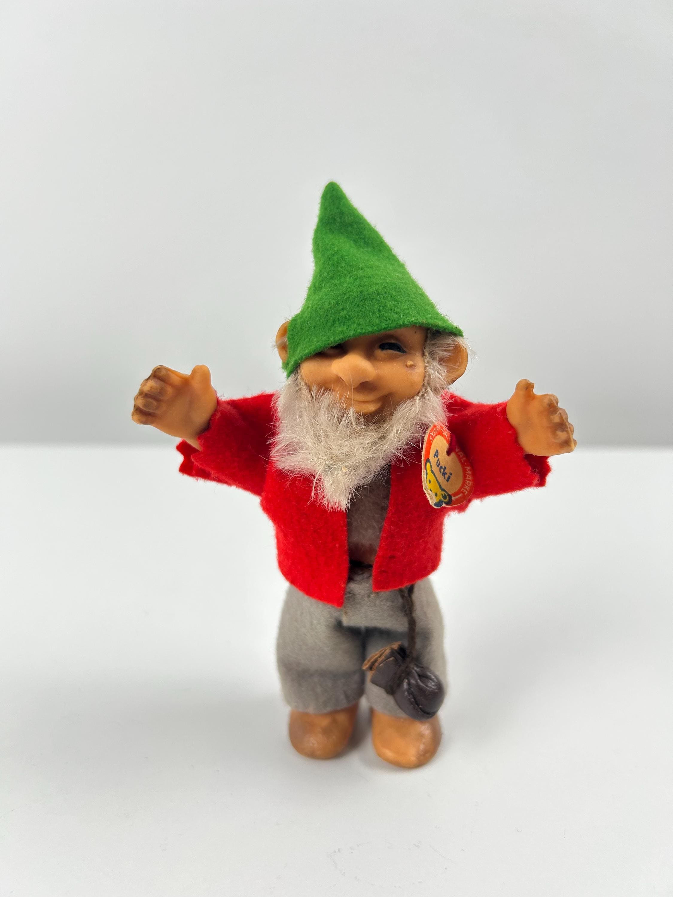 Steiff Pucki Zwerg 15 cm Sammlung vintage Sammler alt Figuren thrift Sammlungswürdig  Dekoration Zwerge Einrichtung Spielzeug antik