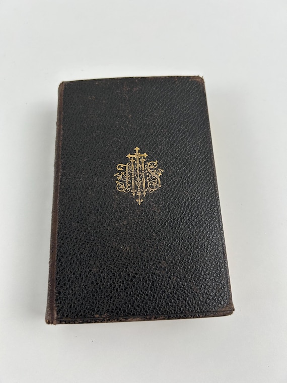 Gebetbuch "Der Weiße Sonntag" 1900 9x13 cm 3,54x5,11 in antike Bücher Büchersammlung Buch religiös Buchsammlung Gebetsbuch Gesangsbuch alt
