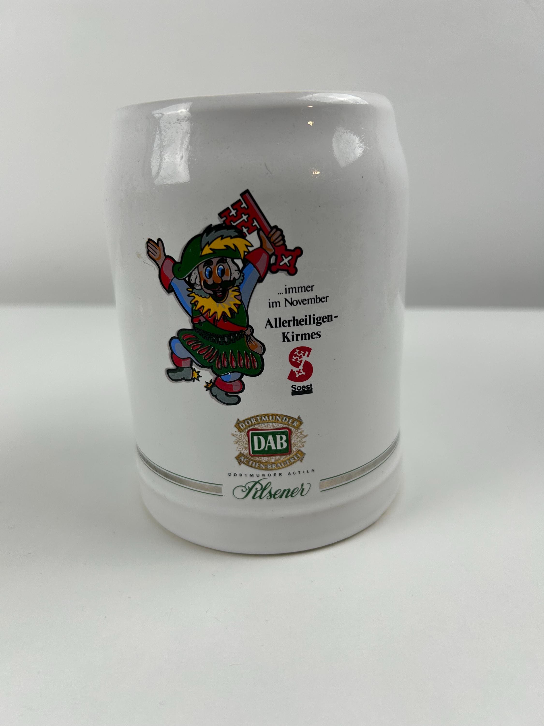 Bierkrug Kirmes Soest Bierseidel vintage Bierglas retro Bierbembel thrift Bierkrügel Tradition Bayern Sammlung Sammlerobjekt