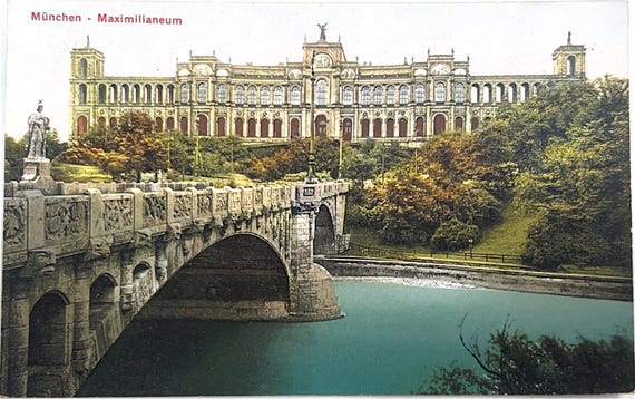 Ansichtskarte München Maximilianeum Vintage
