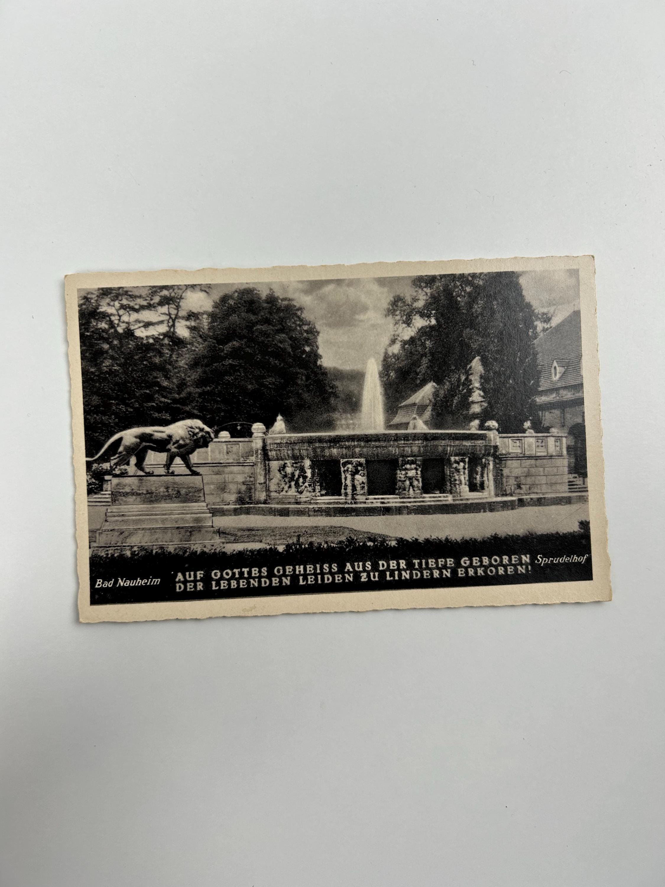 Postkarte Bad Nauheim vintage Postkarte Künstlerkarte alt Ansichtskarte Sammler Karten Sammlung retro Postkartensammlung thrift