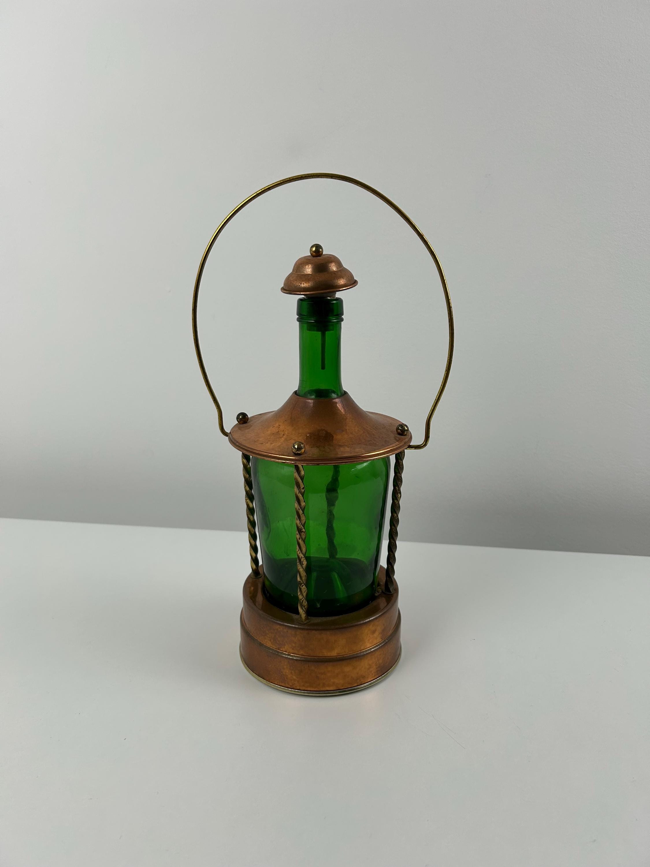 Spieluhr vintage Flasche Höhe ca 26 cm 10,23 in chateau core Westgermany