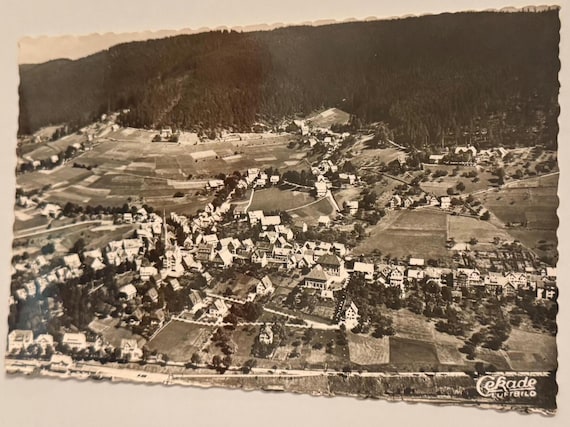 Vintage Postkarte Schwarzwald Baiersbronn Künstlerkarte