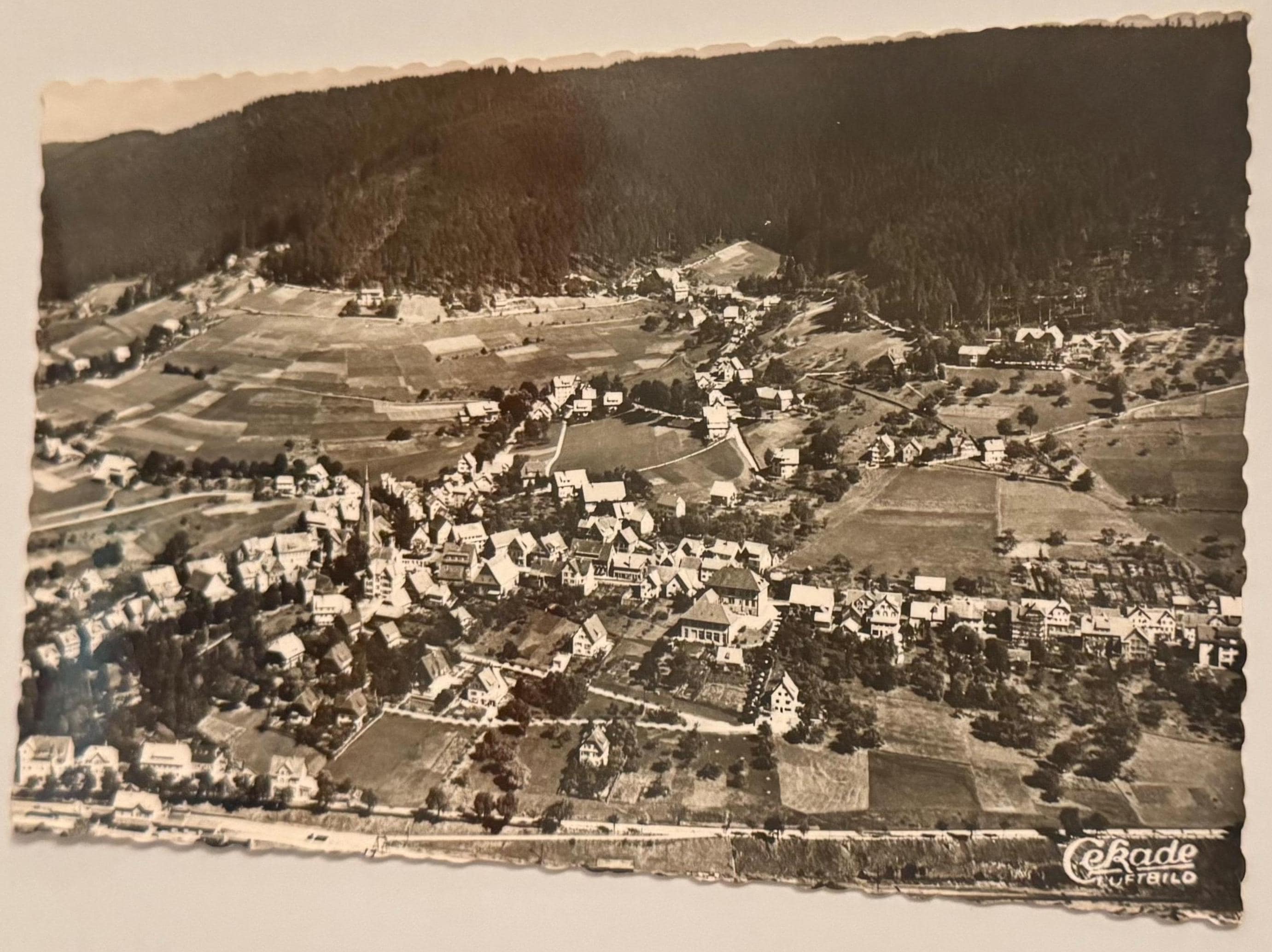 Vintage Postkarte Schwarzwald Baiersbronn Künstlerkarte Ansichtskarte Sammler KartenSammlung retro Postkartensammlung thrift Postkarten alt