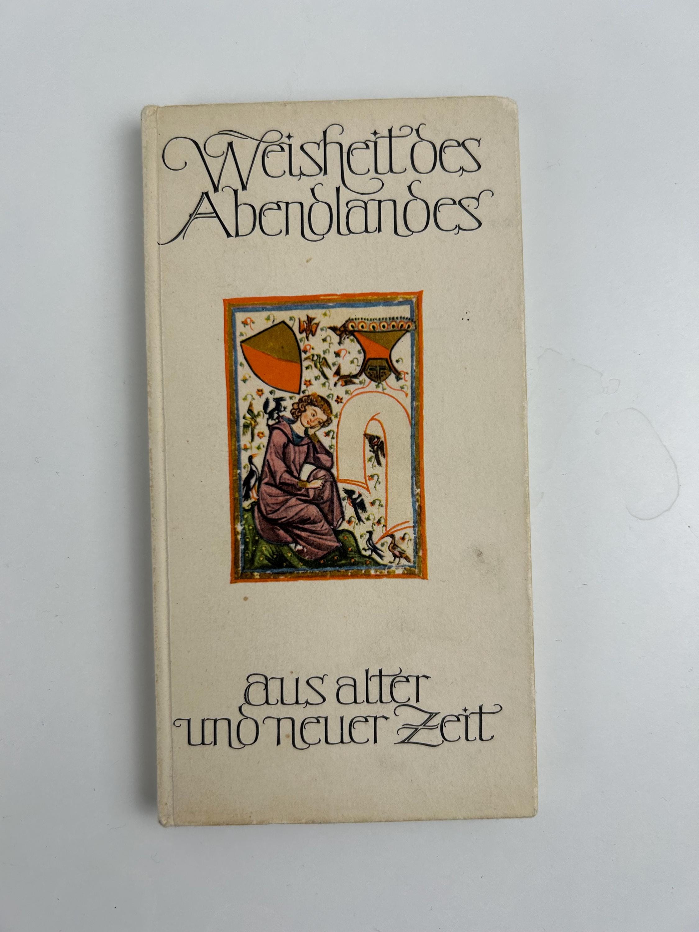 Weisheit des Abendlandes aus alter und neuer Zeit 1956  antike Bücher Büchersammlung Buch religiös Buchsammlung Gebetsbuch Gesangsbuch alt